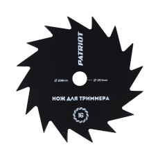 Нож PATRIOT TBS 16 для триммера (230х25.4 мм, 16 зубьев)