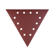 Треугольник шлифовальный на липучке (285мм, Р180, 12 отв)